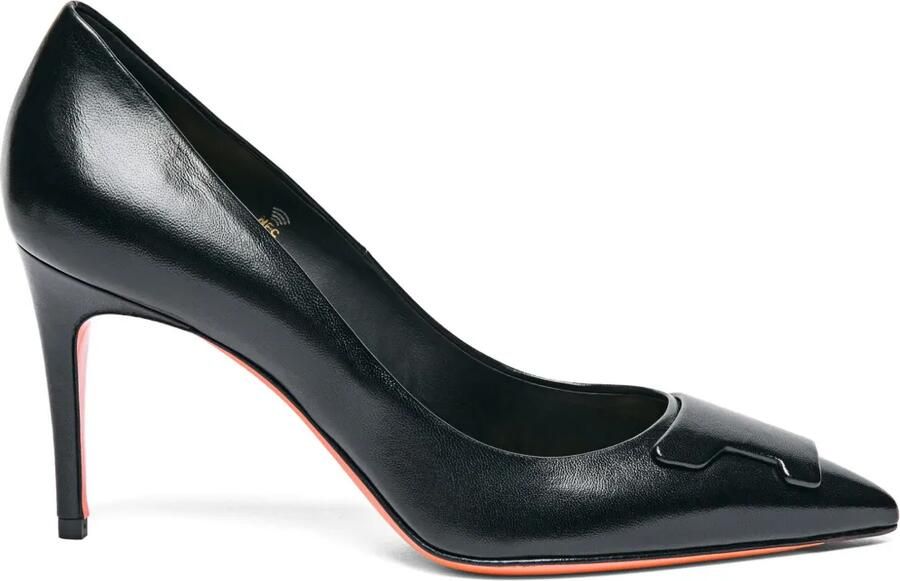 Santoni 85 mm Sibille pumps met hoge hak Zwart