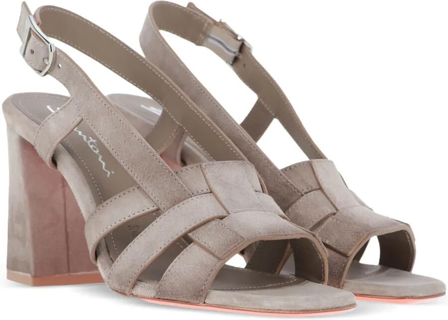 Santoni 85 mm Venere sandalen Bruin
