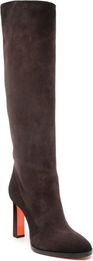 Santoni 90 mm Suède enkellaarzen Zwart - Foto 4