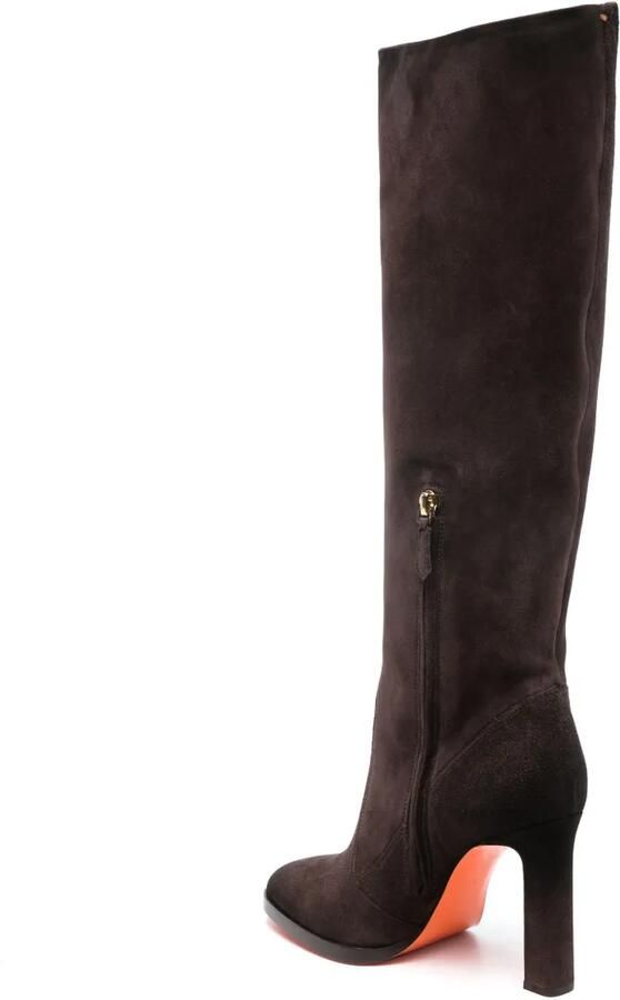 Santoni 90 mm Suède enkellaarzen Zwart - Foto 2
