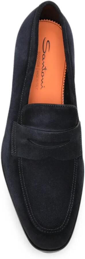 Santoni Adrian RS suède loafers Blauw - Foto 3