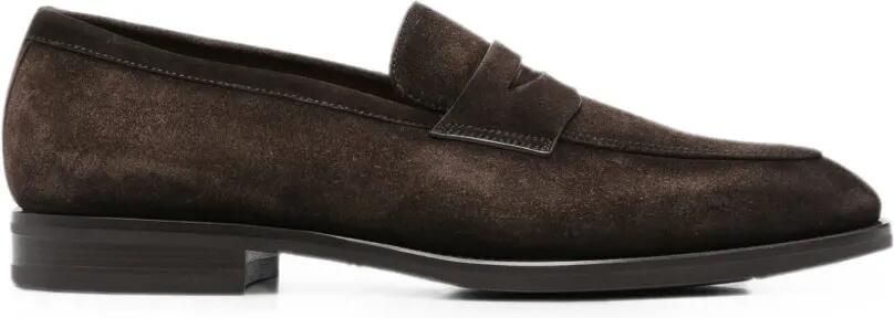 Santoni Adrian suède loafers Bruin