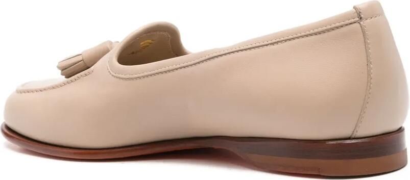 Santoni Andrea geweven loafers Beige - Foto 3