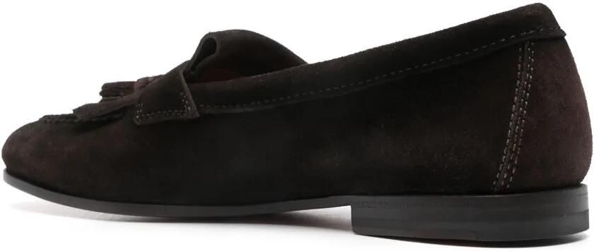 Santoni Andrea geweven loafers Bruin - Foto 2