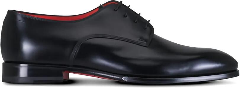 Santoni Archer derby schoenen Zwart