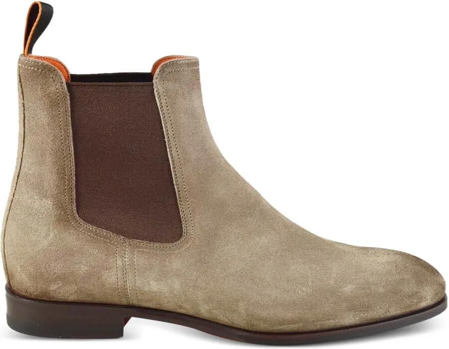 Santoni Archerboot Chelsea laarzen met treklip Beige