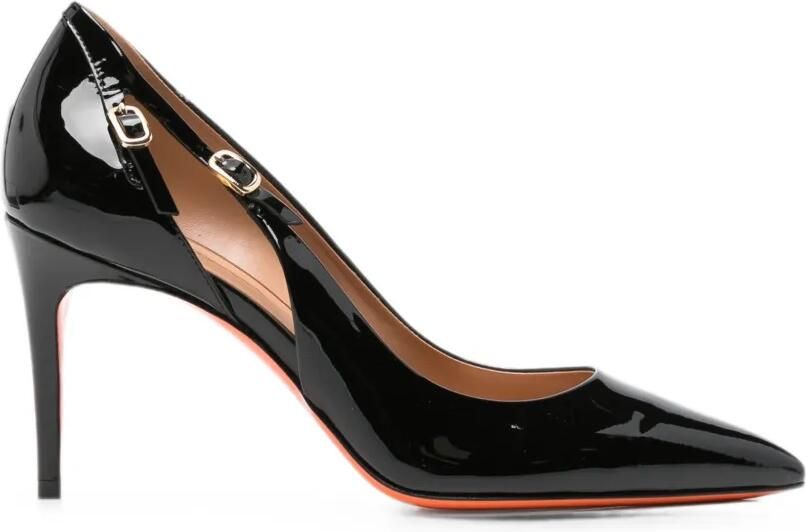 Santoni Audrey leren pumps Zwart