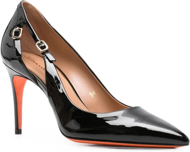 Santoni Audrey leren pumps Zwart - Foto 3