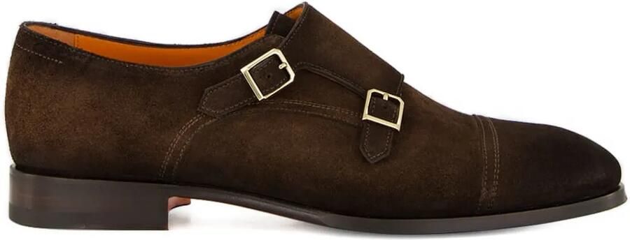 Santoni Axel gespschoenen Bruin