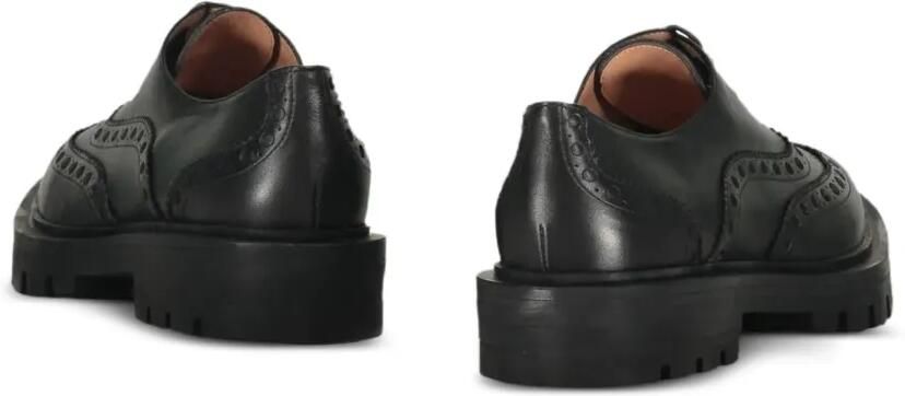 Santoni Brogues met detail Zwart - Foto 2