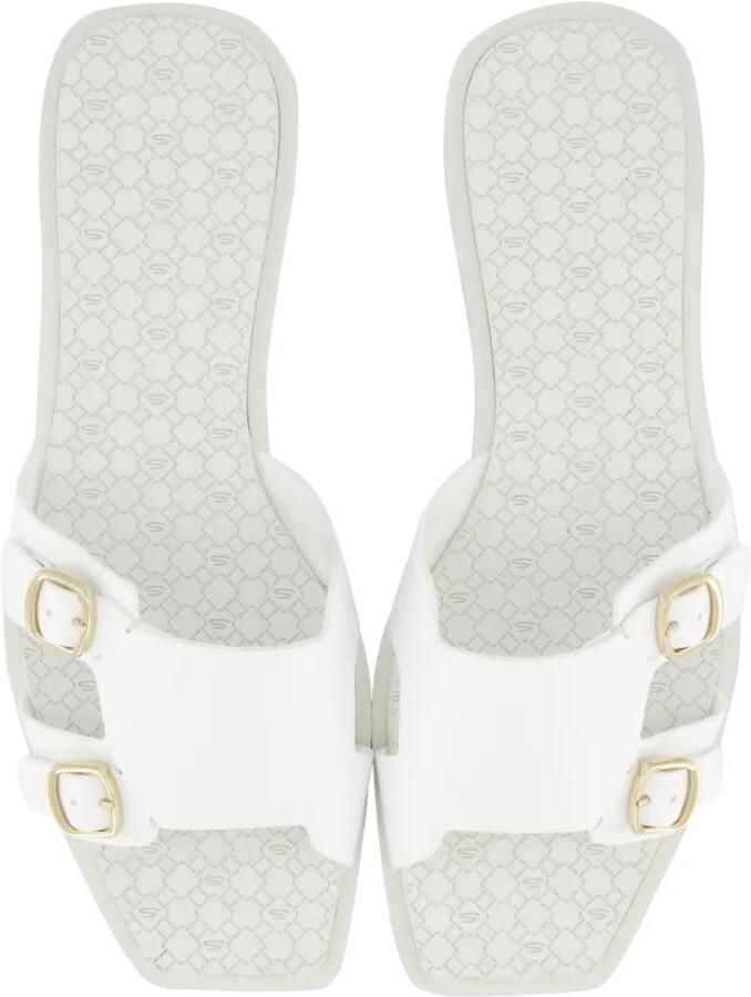 Santoni Sandalen met gespdetail en vierkante neus Wit - Foto 3