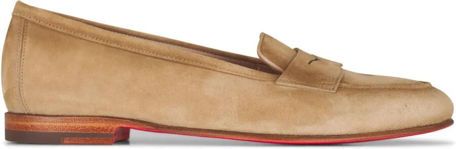 Santoni Carla suède loafers Beige