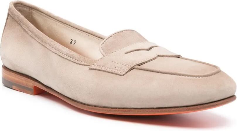 Santoni Carla suède loafers Beige - Foto 2