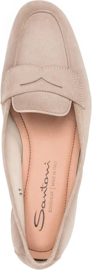 Santoni Carla suède loafers Beige - Foto 4
