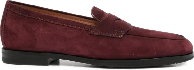 Santoni Carla suède loafers Rood
