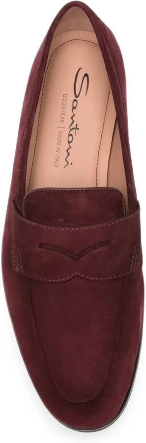 Santoni Carla suède loafers Rood - Foto 4