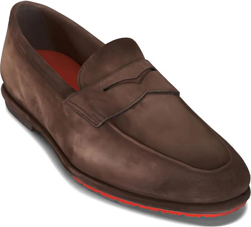 Santoni Carlo LS penny loafers Bruin - Foto 2