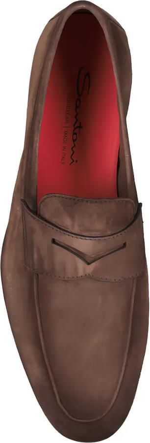 Santoni Carlo LS penny loafers Bruin - Foto 4