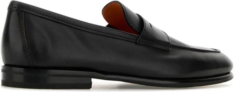 Santoni Carlos leren loafers Zwart - Foto 3