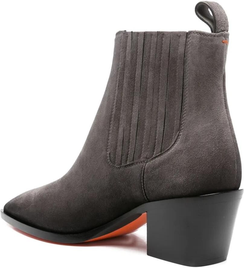 Santoni Chelsea laarzen met puntige neus Grijs - Foto 2