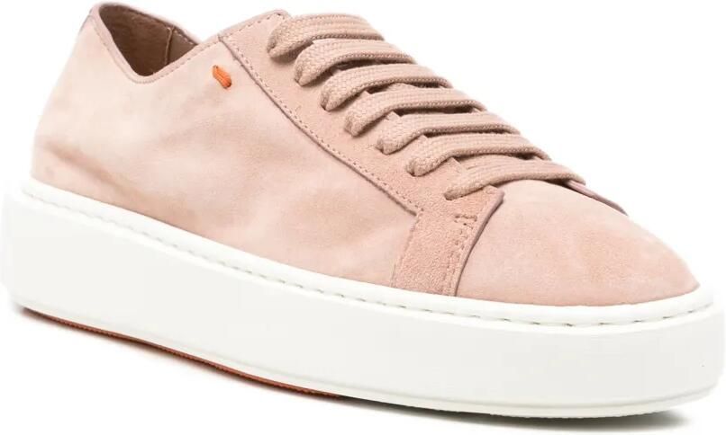 Santoni Clean Icon Toy suede sneakers Roze - Foto 2