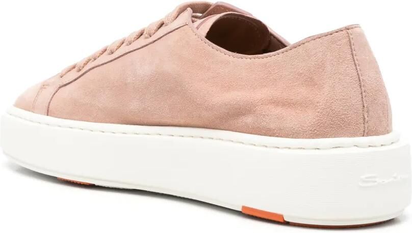 Santoni Clean Icon Toy suede sneakers Roze - Foto 3