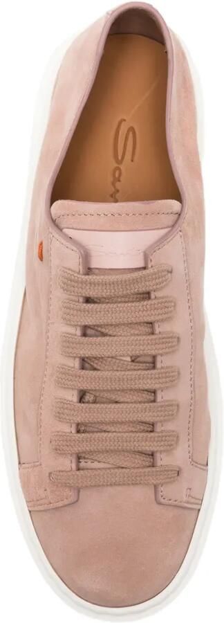 Santoni Clean Icon Toy suede sneakers Roze - Foto 4