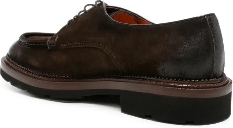 Santoni Colin RS suede Derby shoes Bruin - Foto 3