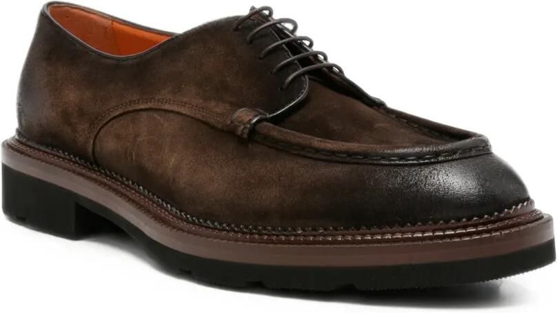 Santoni Colin RS suede Derby shoes Bruin - Foto 2