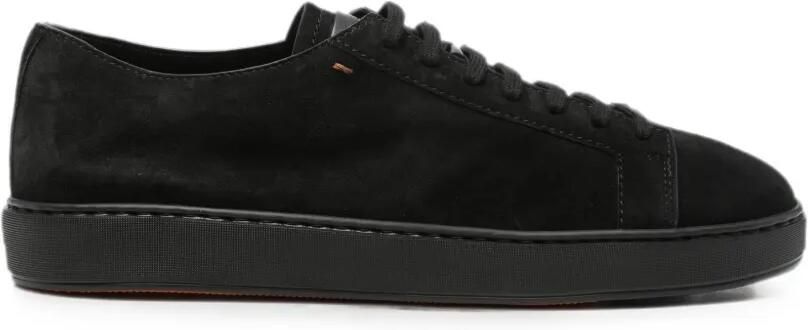Santoni Damps suède sneakers Zwart