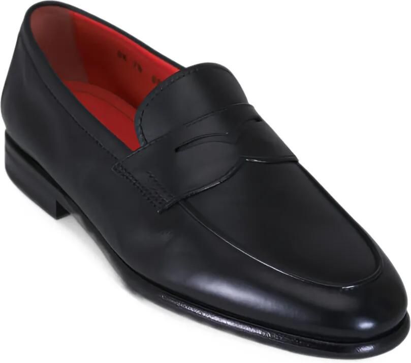 Santoni Darius leather loafers Zwart - Foto 2