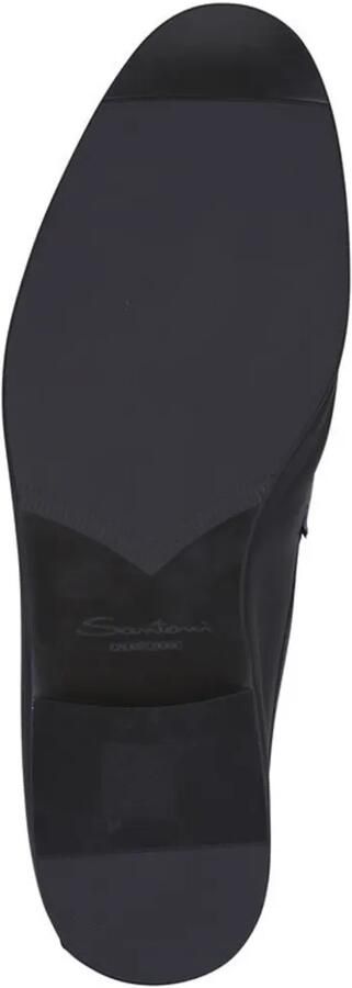 Santoni Darius leather loafers Zwart - Foto 3