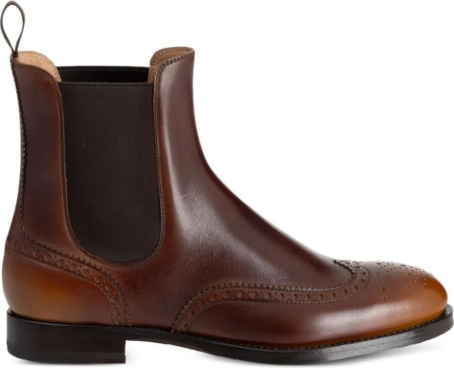 Santoni Delia brogue laarzen Bruin