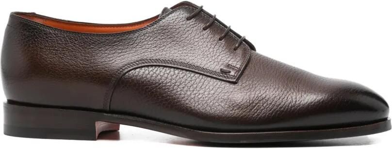 Santoni Derby veterschoenen Bruin