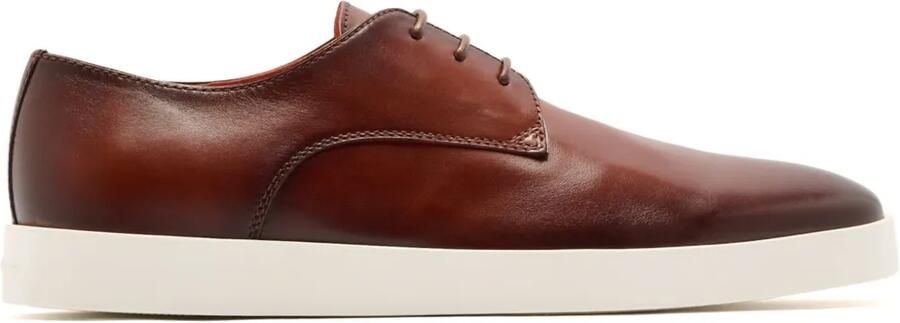 Santoni Derby veterschoenen Bruin