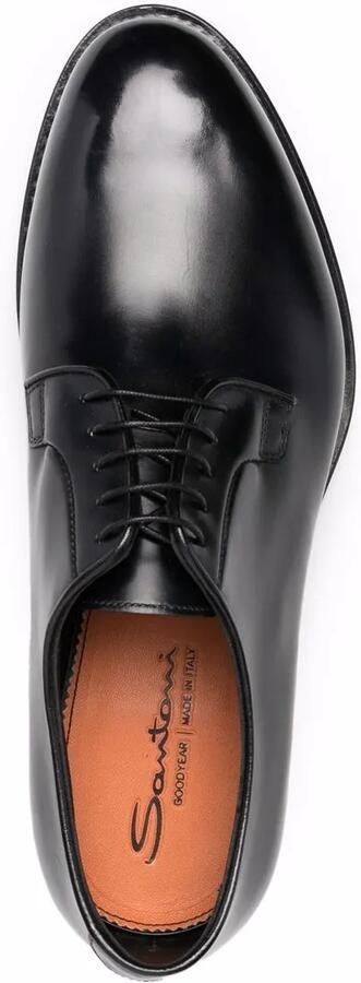 Santoni Derby veterschoenen Zwart - Foto 4