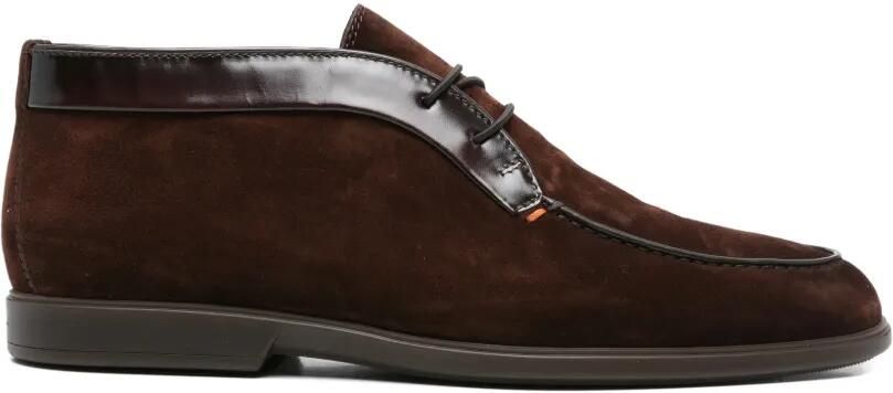 Santoni Desert boots met veters Bruin