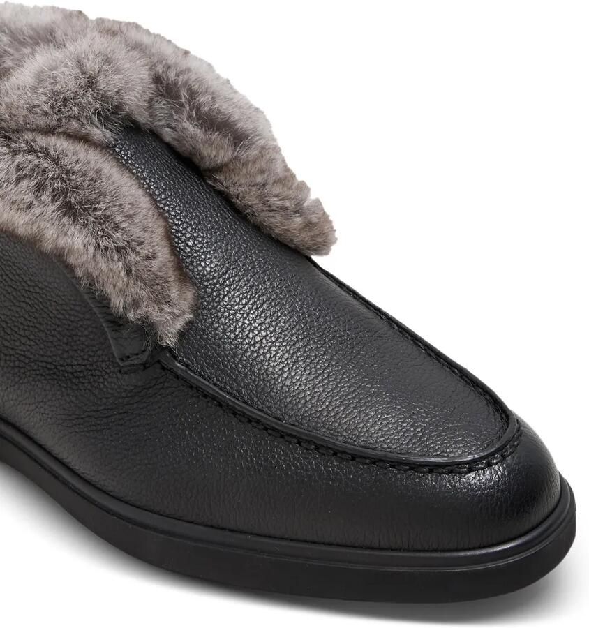 Santoni Desert boots van leer met textuur Zwart - Foto 2