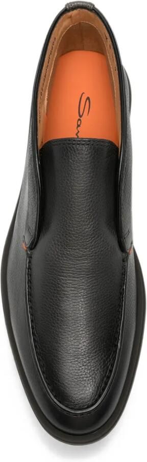 Santoni Detroit leren loafers Zwart - Foto 4