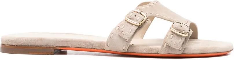 Santoni Didi sandalen met gesp Beige