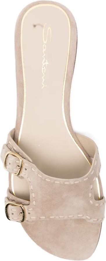 Santoni Didi sandalen met gesp Beige - Foto 2