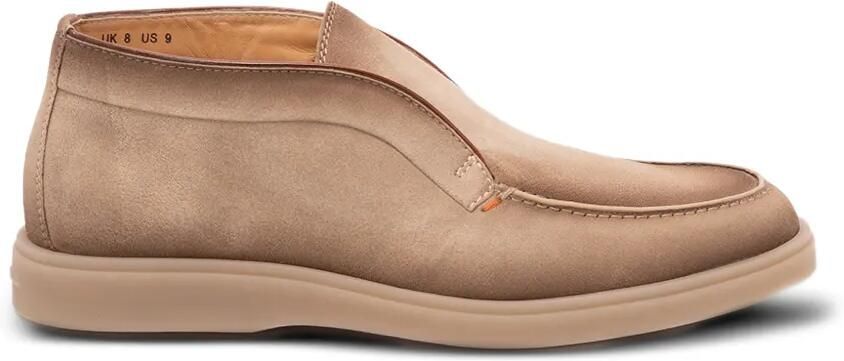 Santoni Digits suède desert boots met ronde neus Bruin