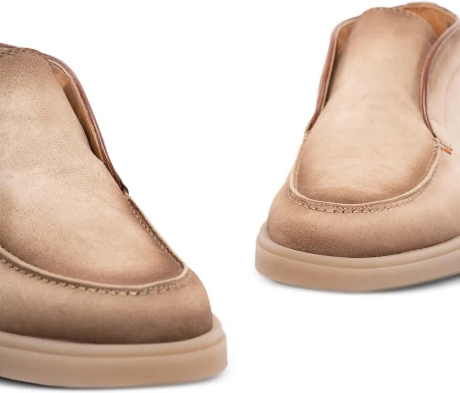 Santoni Digits suède desert boots met ronde neus Bruin - Foto 2
