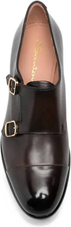 Santoni Gespschoenen met dubbel bandje Bruin - Foto 3