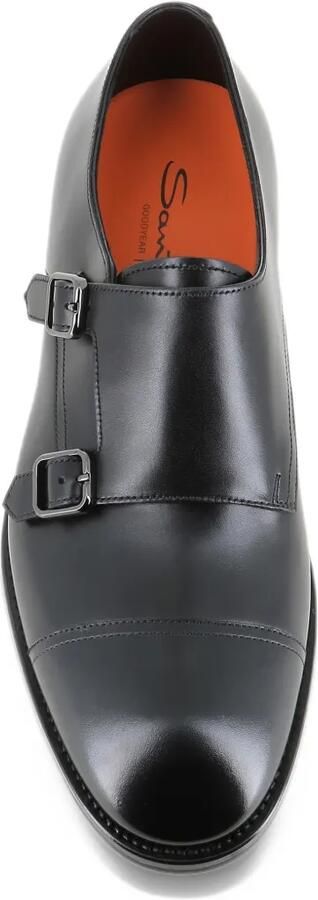 Santoni double-strap monk shoes Zwart - Foto 3