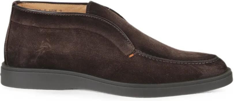 Santoni Dragon kalfssuède desert boots Bruin