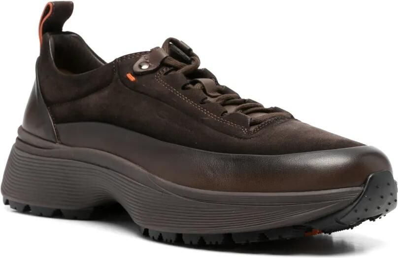 Santoni Easy Bounce Mountain sneakers met vlakken Bruin - Foto 3