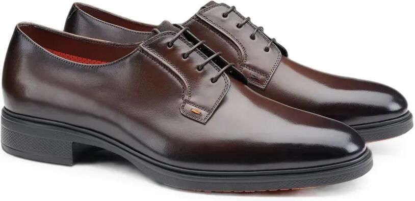 Santoni Easy derby veterschoenen Bruin - Foto 4