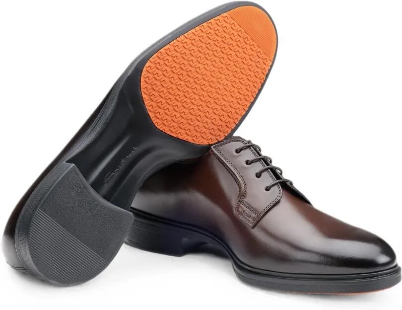 Santoni Easy derby veterschoenen Bruin - Foto 3