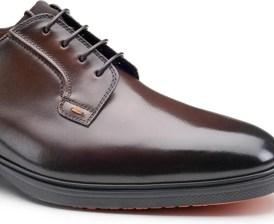 Santoni Easy derby veterschoenen Bruin - Foto 2